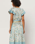 The Saressa Flutter Sleeve Midi Dress by Current Air