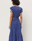 The Quinn Ruffle Sleeve Midi Dress by Current Air