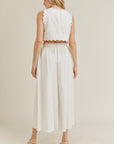 The Jesabel Scallop Top + Midi Skirt Set - Sold Seperately