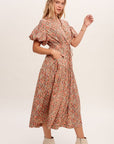 The Jemma Floral Puff Sleeve Dress