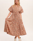 The Jemma Floral Puff Sleeve Dress