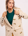 The Suraya Floral Corduroy Blazer