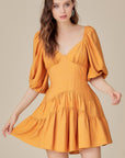 The Lauren Tiered Ruffle Mini Dress