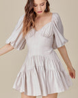 The Lauren Tiered Ruffle Mini Dress