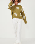 The Distressed Daisy Sweater