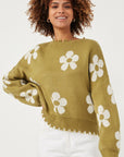 The Distressed Daisy Sweater