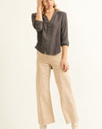 The Bessa Exposed Seam Shirt