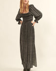 The Dae Square Neck Maxi Dress