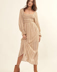The Dae Square Neck Maxi Dress