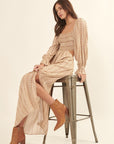 The Dae Square Neck Maxi Dress