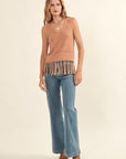 The Demi Crochet Fringe Tank Top