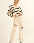 The Mara Striped Pullover Sweater