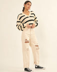 The Mara Striped Pullover Sweater