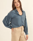 The Amarella Swiss Dot Blouse