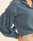 The Amarella Swiss Dot Blouse