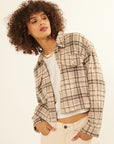The Mossy Fleece-lined Cropped Shacket