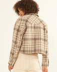 The Mossy Fleece-lined Cropped Shacket