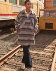 The Suzi Plaid Dolphin Hem Coat