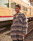 The Suzi Plaid Dolphin Hem Coat