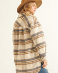 The Suzi Plaid Dolphin Hem Coat