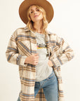 The Suzi Plaid Dolphin Hem Coat