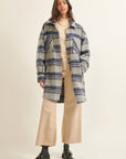 The Suzi Plaid Dolphin Hem Coat