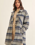 The Suzi Plaid Dolphin Hem Coat