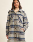 The Suzi Plaid Dolphin Hem Coat