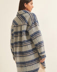 The Suzi Plaid Dolphin Hem Coat