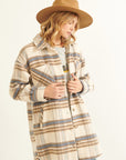The Suzi Plaid Dolphin Hem Coat