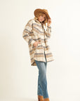 The Suzi Plaid Dolphin Hem Coat