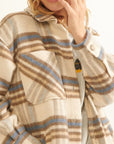 The Suzi Plaid Dolphin Hem Coat