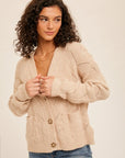 The Kenesa Pointelle Cardigan