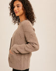 The Kenesa Pointelle Cardigan