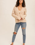The Kenesa Pointelle Cardigan