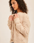 The Kenesa Pointelle Cardigan