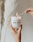 The Spa Day Soy Candle / Wood Lid by Sweet Water Decor