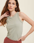 The Ariana Basic Fitted Rib Top