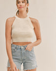 The Macy Cropped Sweater Tank