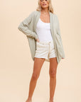 The Clara Ribbed Cocoon Cardigan