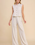 The Aldina Crop Top + Pant Set - Sold Separately