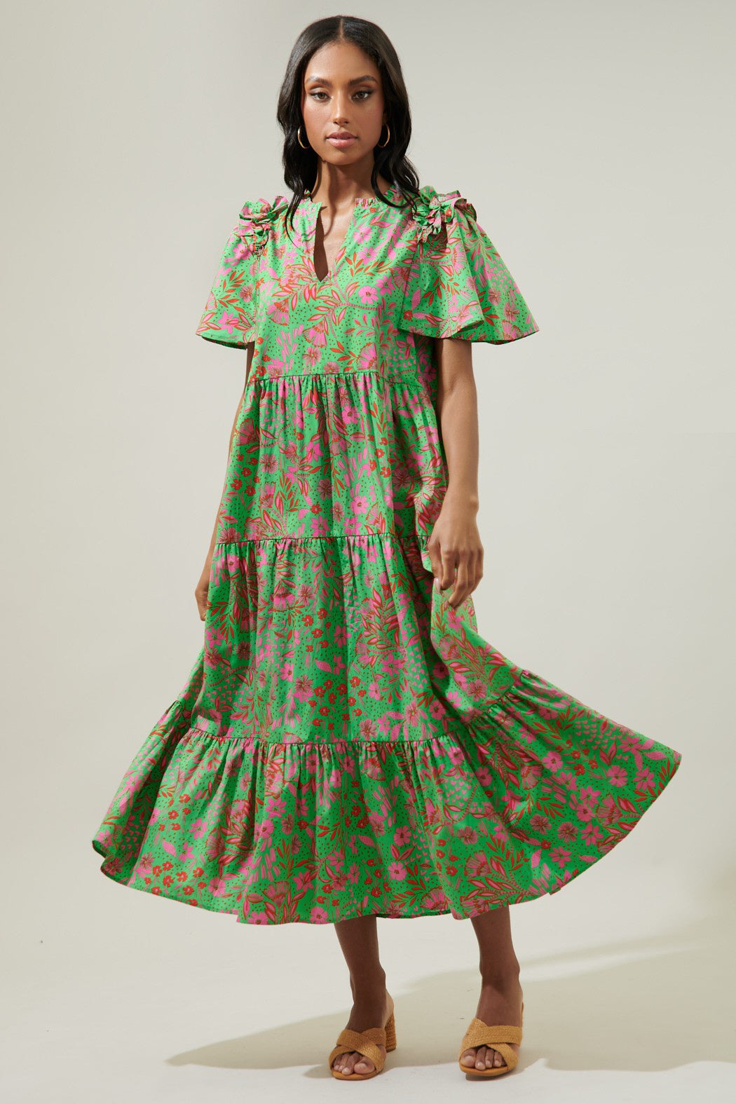 LUNA TIERED DRESS