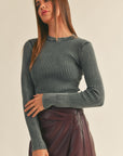 The Anya Dye Wash Top