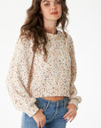 The Remi Confetti Cropped Sweater
