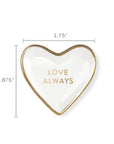 Love Always Ceramic Heart Tray