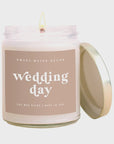 The Wedding Day Soy Candle in Clear Jar by Sweet Water Decor