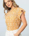 The Vera Ruffle Sleeve Top