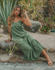 The Tia Tencel Tiered Maxi Dress