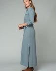The Sandrine Maxi Shirt Dress