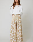 The Sylvie Floral Wide Leg Pleated Pants